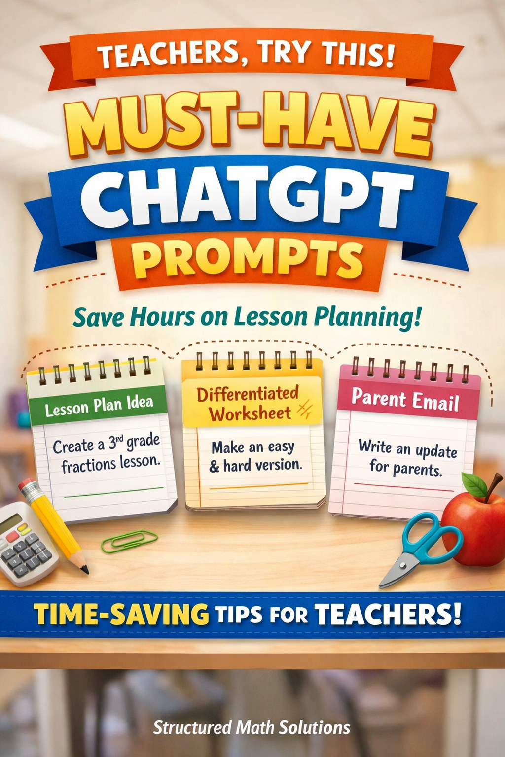 Lesson planning with AI prompts for teachers